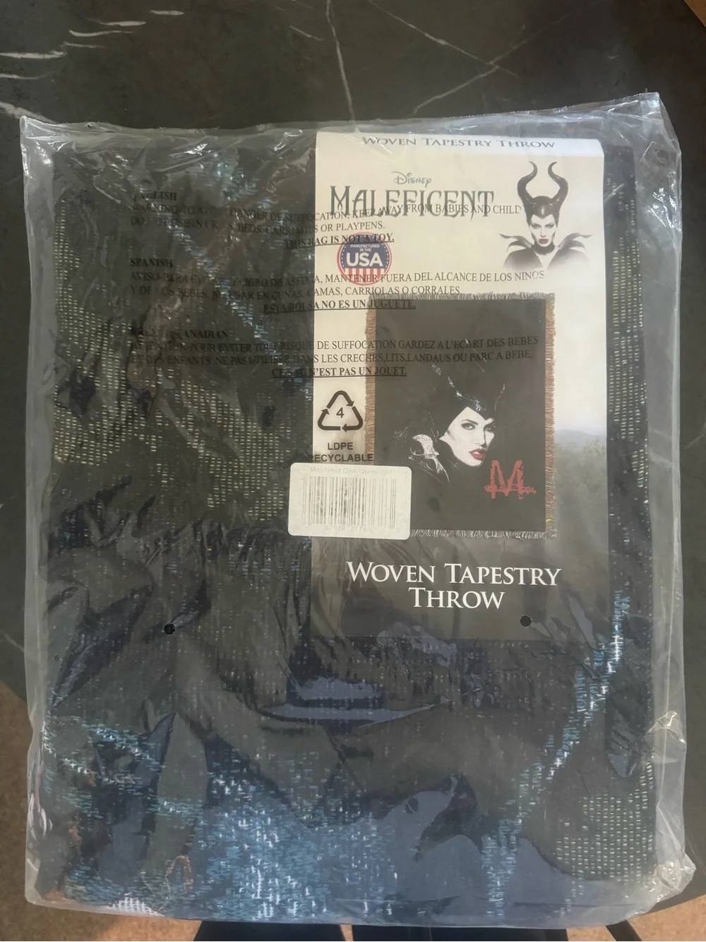 Maleficent throw blanket